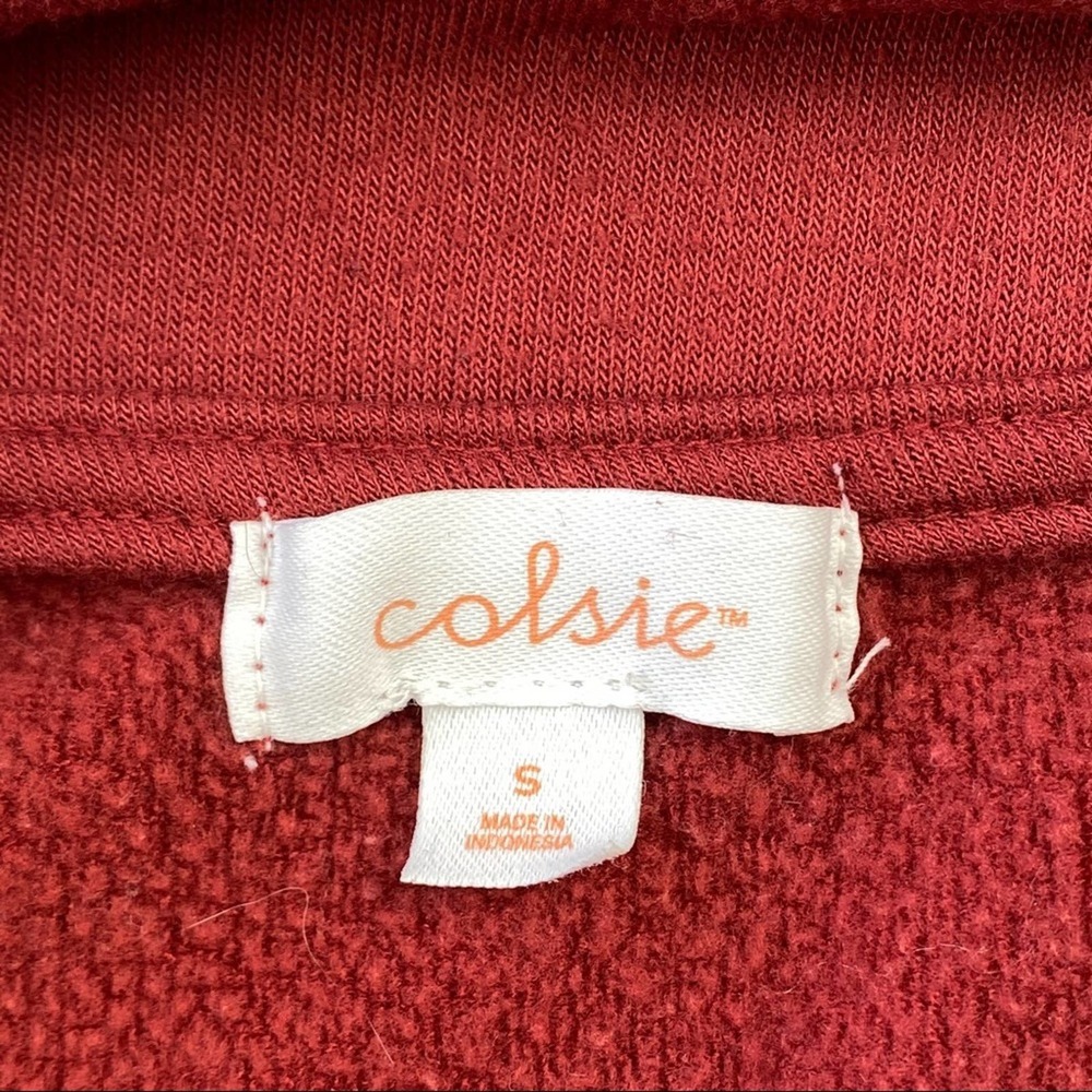 Colsie Colorblock Quarter Zip Fleece Pullover - Picture 8 of 14